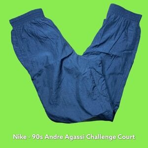 Vintage 90s Andre Agassi Nike Challenge Court windbreakers tennis nylon pants